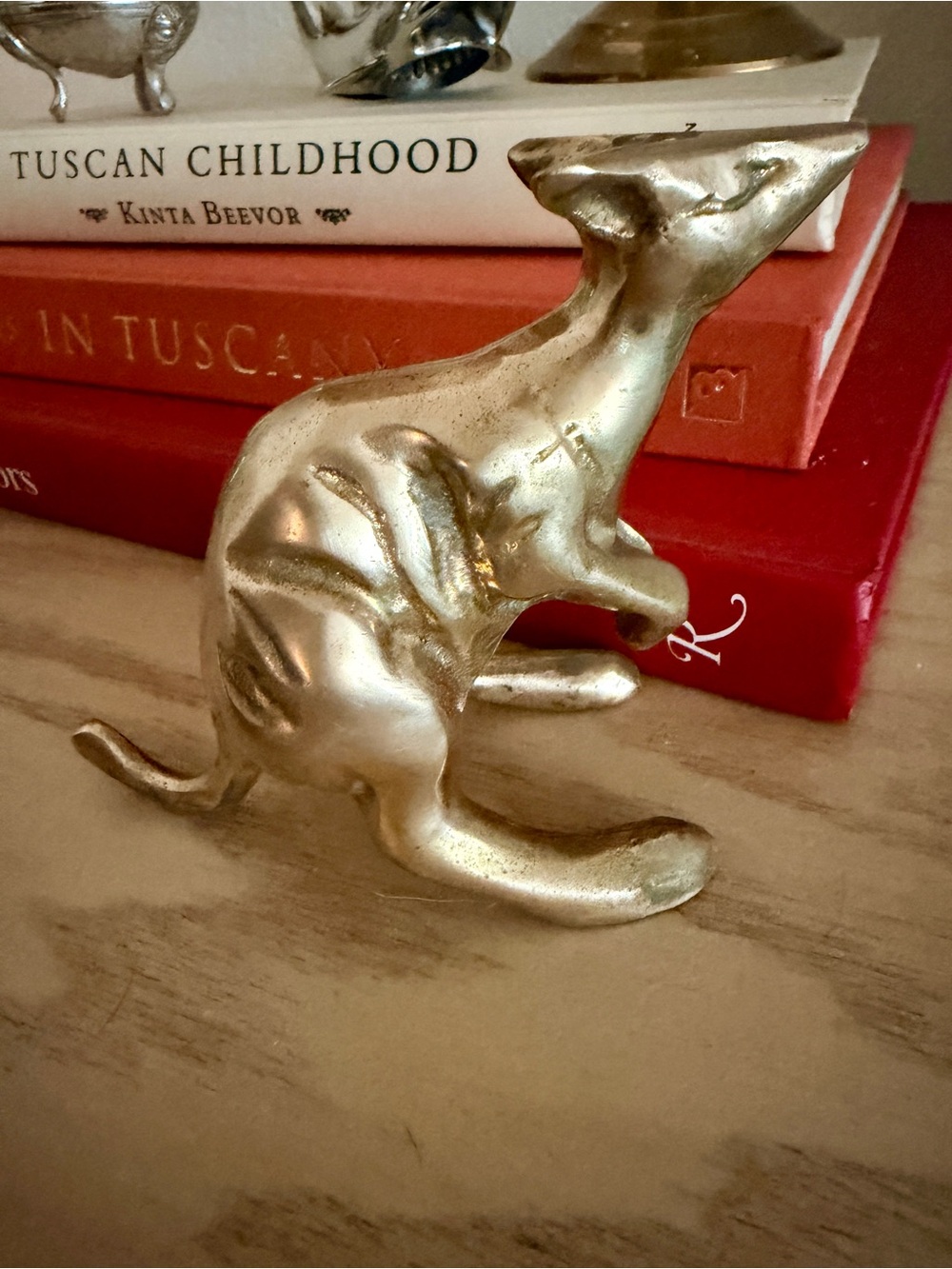 Vintage Brass Kangaroo Figurine